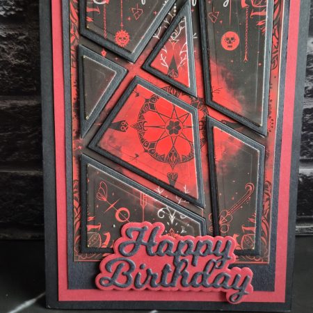 Ruby Witchcraft Gothic Handmade Birthday Card | Alternative Birthday Card | Dark Demonica Collection
