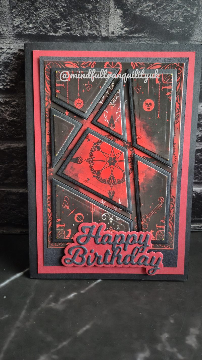 Ruby Witchcraft Gothic Handmade Birthday Card | Alternative Birthday Card | Dark Demonica Collection