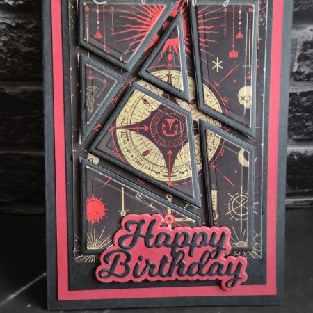 Ruby Witchcraft Gothic Handmade Birthday Card | Alternative Birthday Card | Dark Demonica Collection