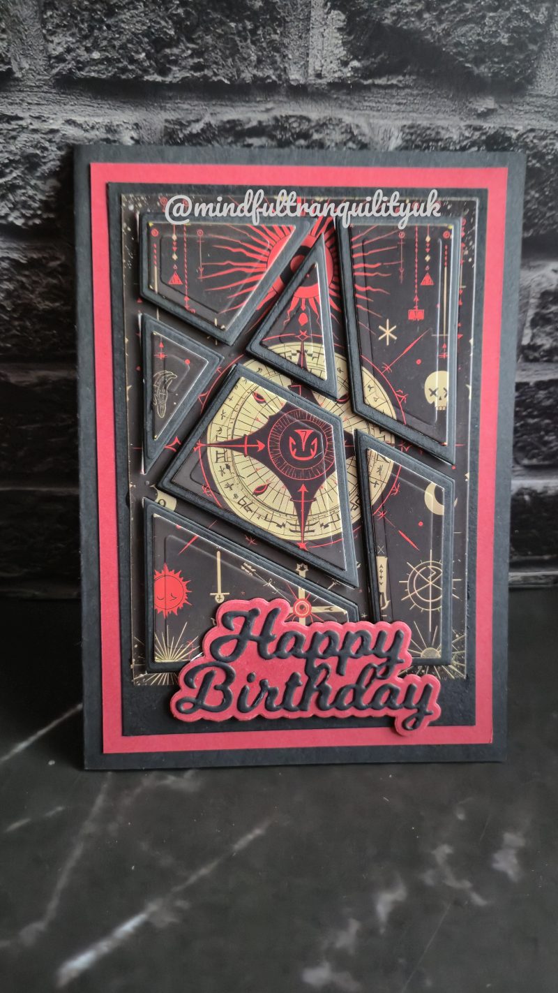 Ruby Witchcraft Gothic Handmade Birthday Card | Alternative Birthday Card | Dark Demonica Collection