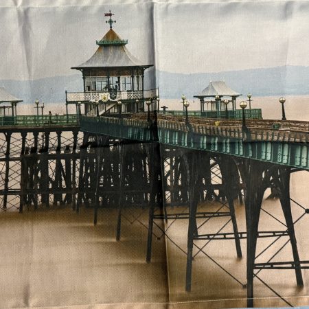 Clevedon Pier - 100% Organic Cotton Tea Towel