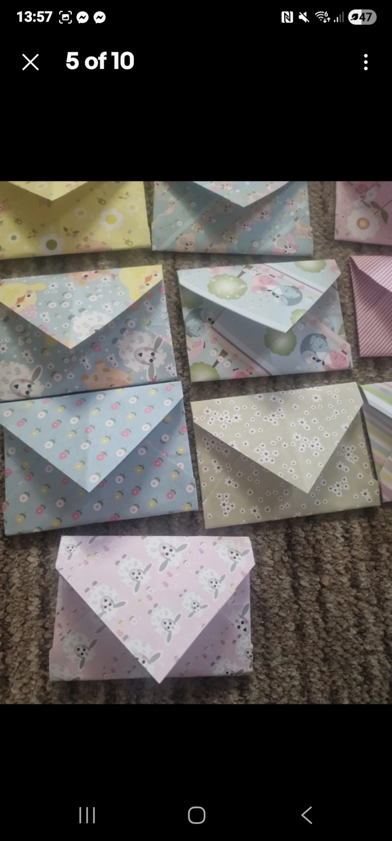 Cute Handmade Flowers And Animals Envelopes ×14