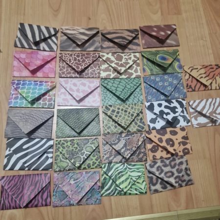 Animal Print Handmade Envelopes ×26