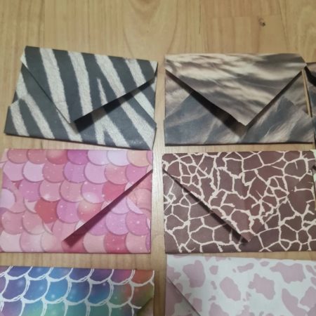 Animal Print Handmade Envelopes ×26