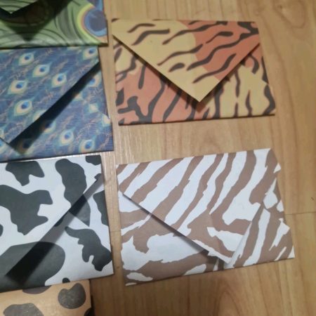 Animal Print Handmade Envelopes ×26