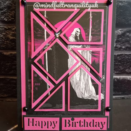 Pink Reaper Gothic Handmade Birthday Card | Alternative Birthday Card | Dark Demonica Collection (Copy)