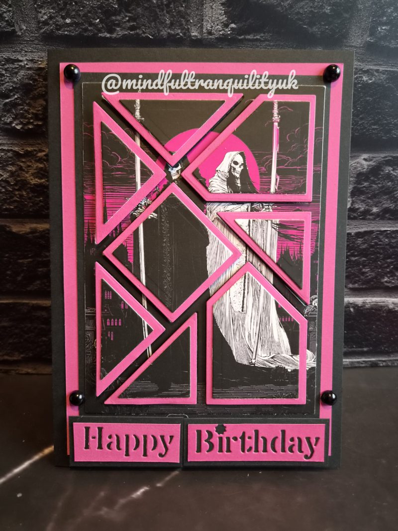 Pink Reaper Gothic Handmade Birthday Card | Alternative Birthday Card | Dark Demonica Collection (Copy)