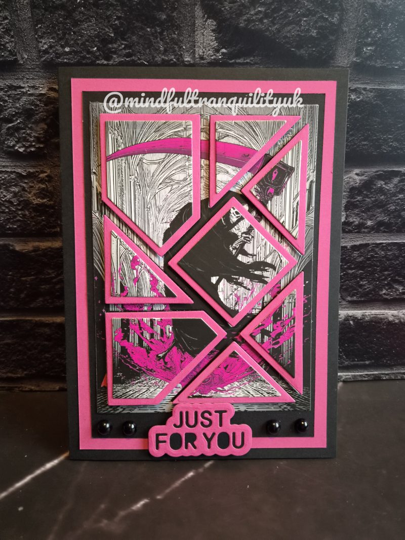 Pink Reaper Gothic Handmade Birthday Card | Alternative Birthday Card | Dark Demonica Collection (Copy)