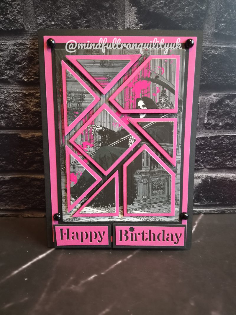 Pink Reaper Gothic Handmade Birthday Card | Alternative Birthday Card | Dark Demonica Collection (Copy)