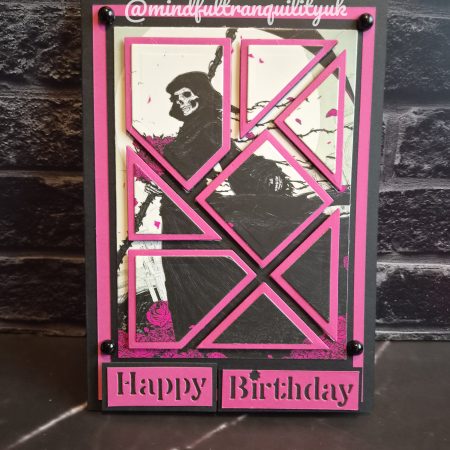 Pink Reaper Gothic Handmade Birthday Card | Alternative Birthday Card | Dark Demonica Collection (Copy)