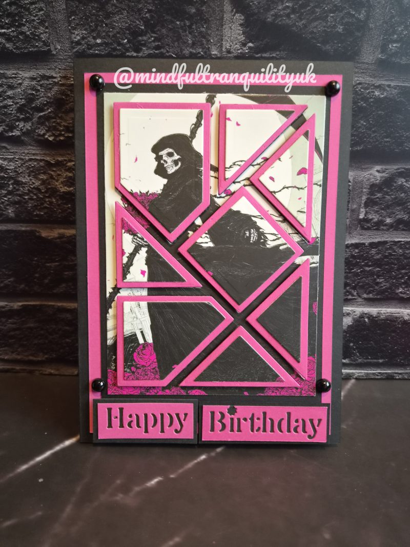 Pink Reaper Gothic Handmade Birthday Card | Alternative Birthday Card | Dark Demonica Collection (Copy)
