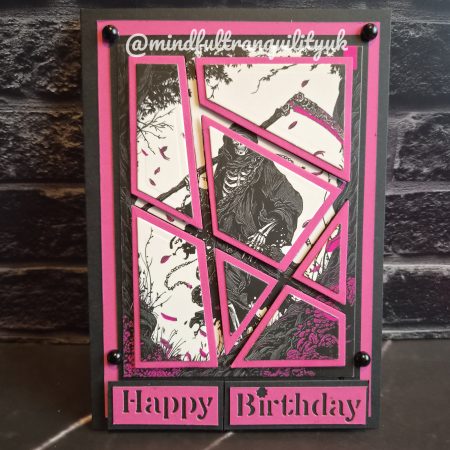 Pink Reaper Gothic Handmade Birthday Card | Alternative Birthday Card | Dark Demonica Collection (Copy)