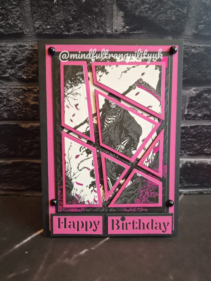 Pink Reaper Gothic Handmade Birthday Card | Alternative Birthday Card | Dark Demonica Collection (Copy)