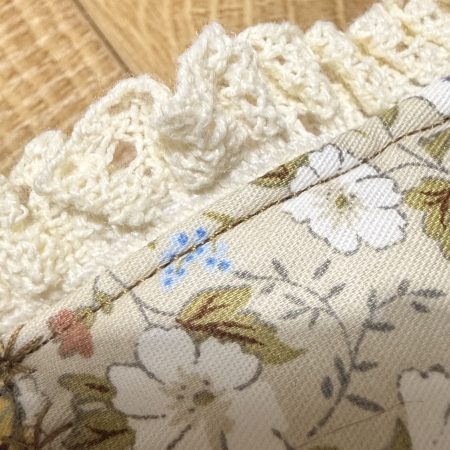Handmade Patchwork Book Sleeve – Vintage Floral Book Cove