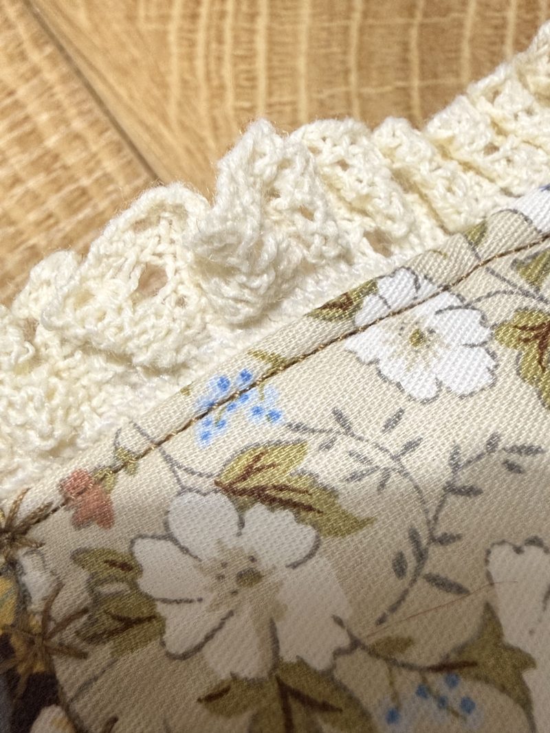 Handmade Patchwork Book Sleeve – Vintage Floral Book Cove