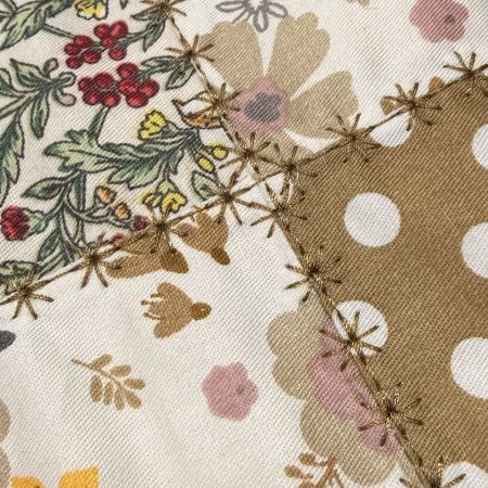 Handmade Patchwork Book Sleeve – Vintage Floral Book Cove