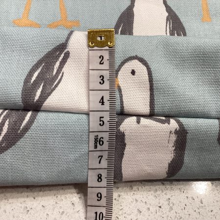 Quirky Seagull Themed Duck Egg Blue & Yellow, Lined Wash Bag/Make Up Bag