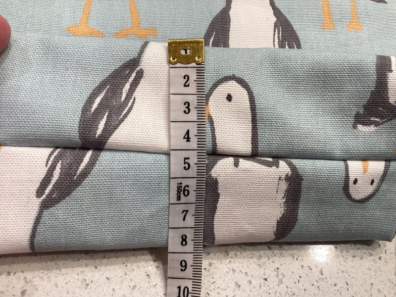 Quirky Seagull Themed Duck Egg Blue & Yellow, Lined Wash Bag/Make Up Bag