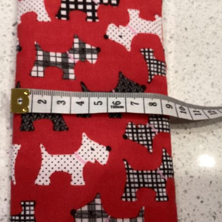 Red Scotty Dog Featured Glasses Case With Strong Magnetic Fastener