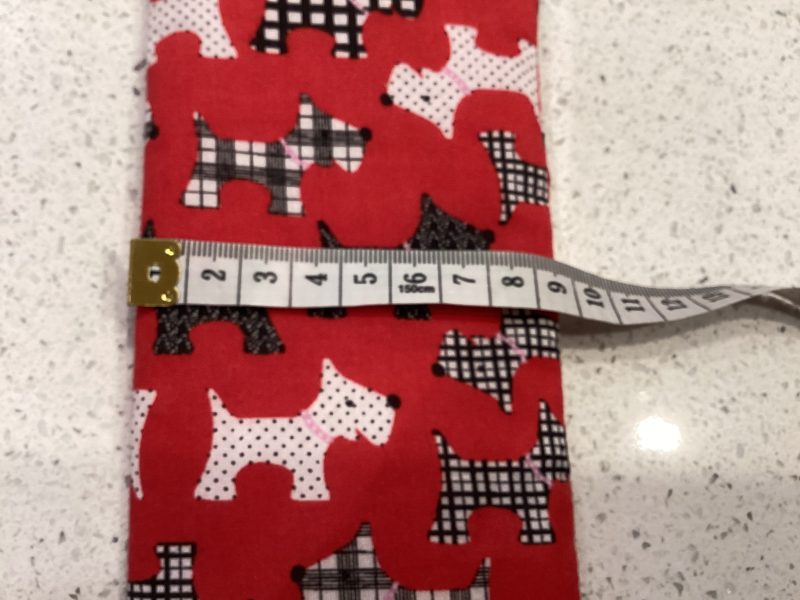 Red Scotty Dog Featured Glasses Case With Strong Magnetic Fastener