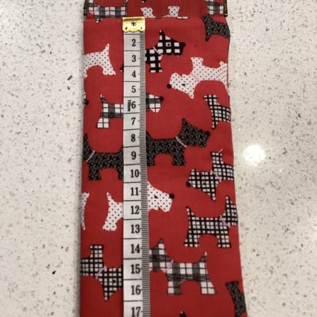 Red Scotty Dog Featured Glasses Case With Strong Magnetic Fastener
