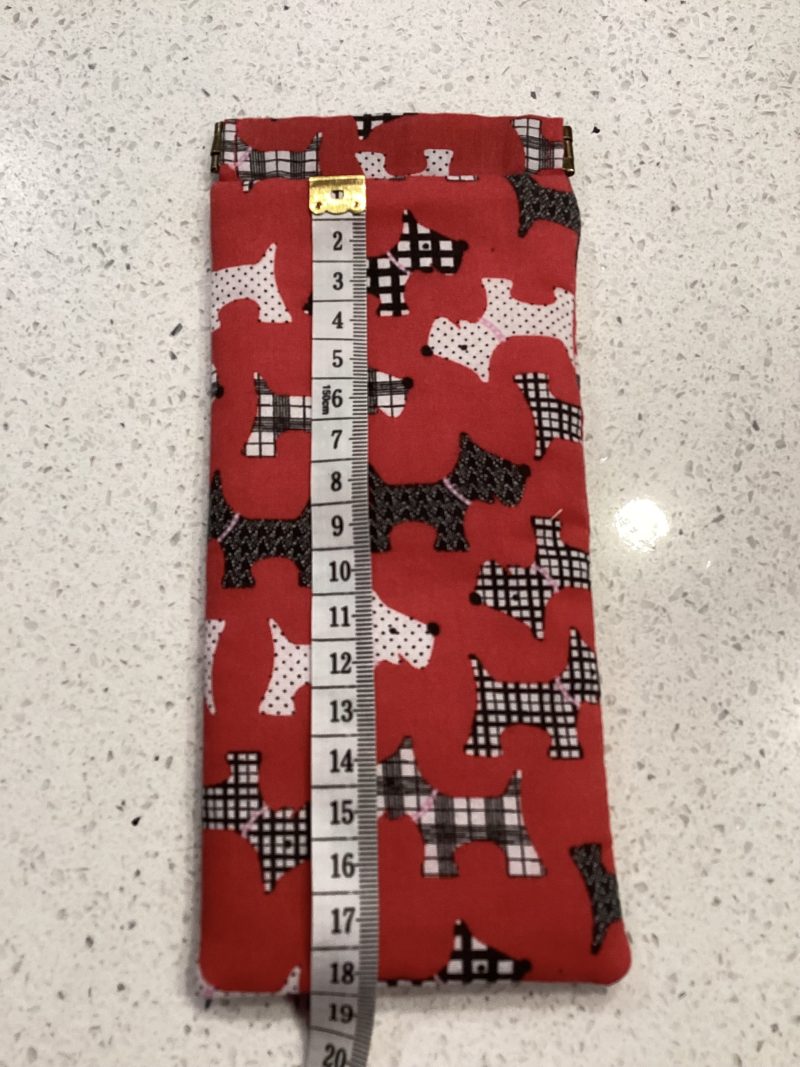 Red Scotty Dog Featured Glasses Case With Strong Magnetic Fastener