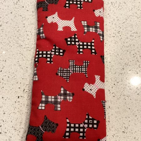 Red Scotty Dog Featured Glasses Case With Strong Magnetic Fastener