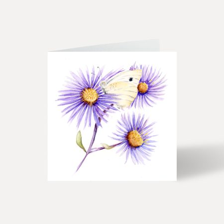 'Cabbage White' Greeting Card Notelet
