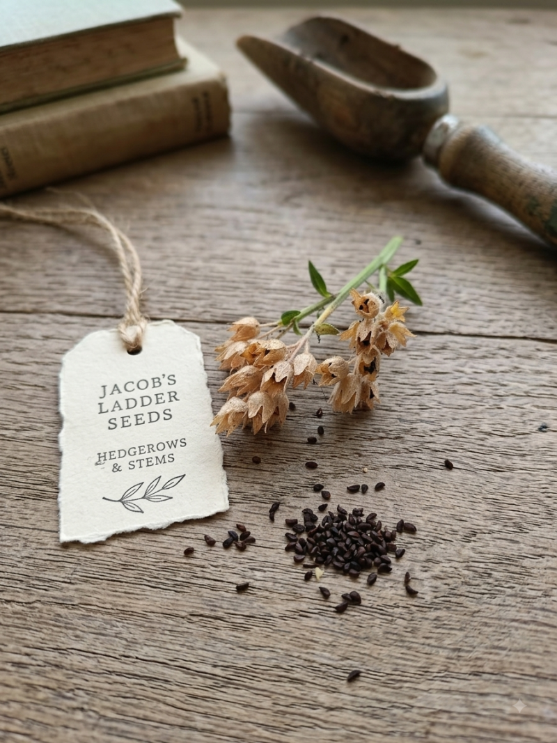 Hand-Harvested Jacob’s Ladder Seeds (Polemonium caeruleum)