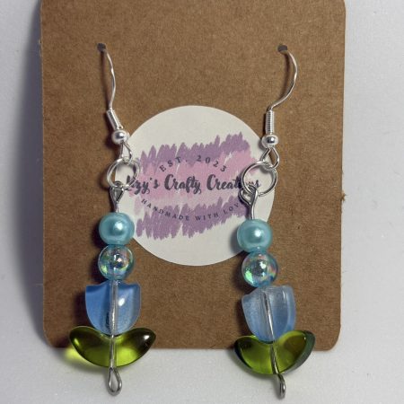 Handmade Tulip Bead Earrings