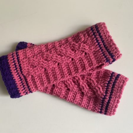 Crochet hand warmers/fingerless gloves