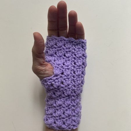 Crochet hand warmers/fingerless gloves