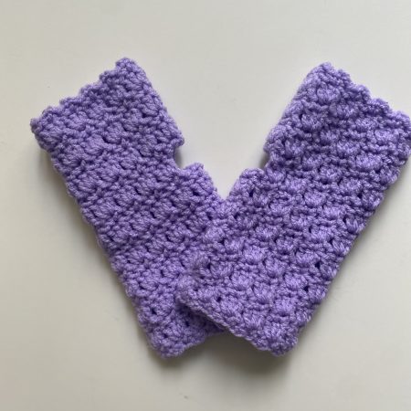Crochet hand warmers/fingerless gloves