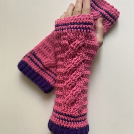 Crochet hand warmers/fingerless gloves