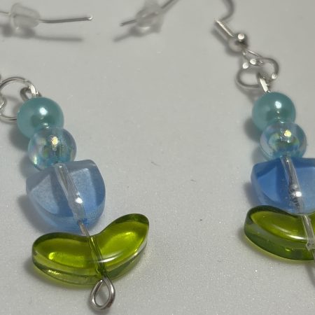 Handmade Tulip Bead Earrings