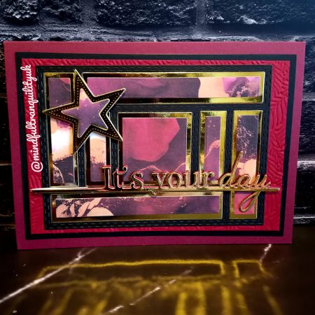 Starlight It's Your Day Greeting Card | Marble Luxe Collection | Multiple Colours Available