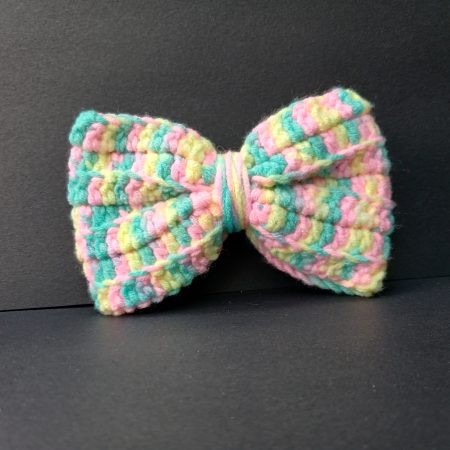 Handmade Crochet Pretty Bow Large.