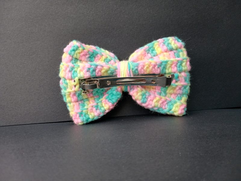 Handmade Crochet Pretty Bow Large.