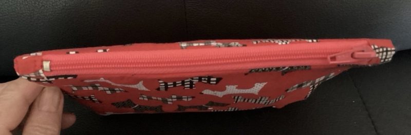 Small Fabric Lined Red Scotty Dog Themed Zipped Purse/Make Up Bag/Pouch