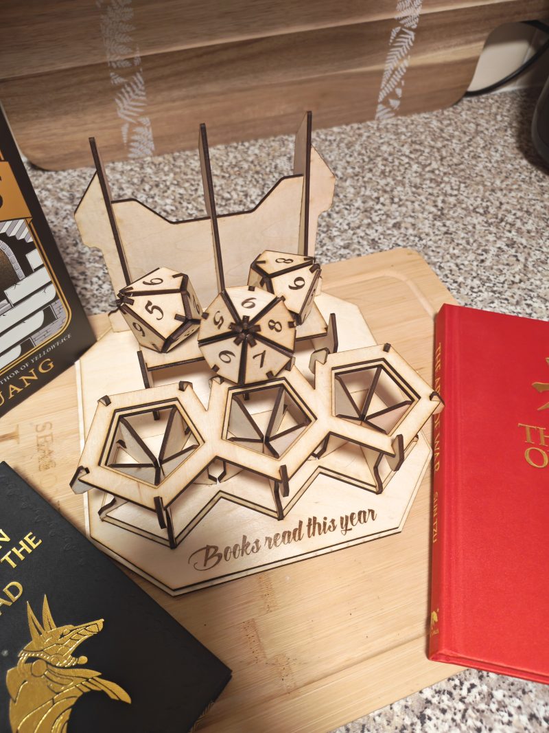 laser cut books stand