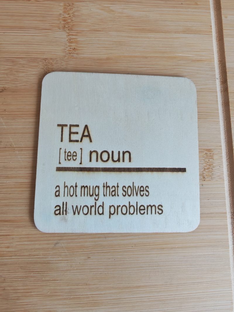 Engraved Tea coaster