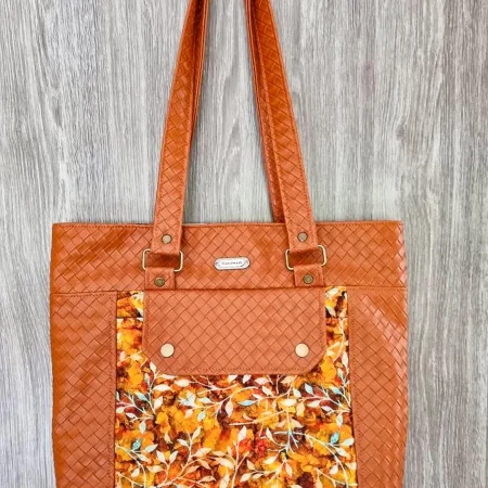 Handmade Autumn Leaf Tote Bag