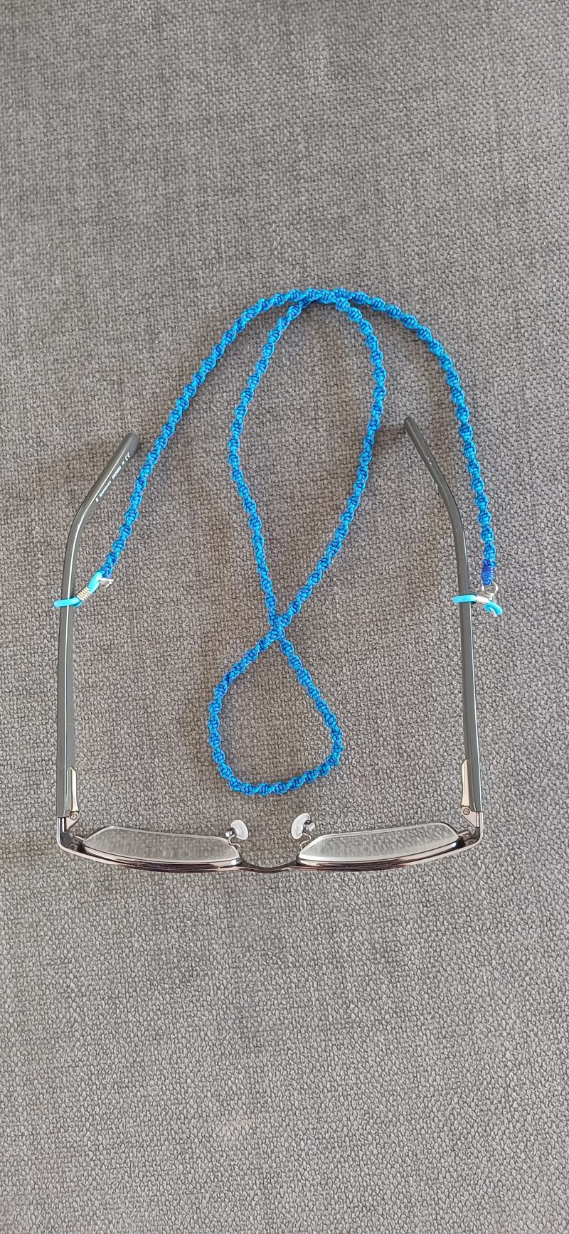2 In 1 Face Mask Lanyard & Glasses Holder – Turquoise and Blue