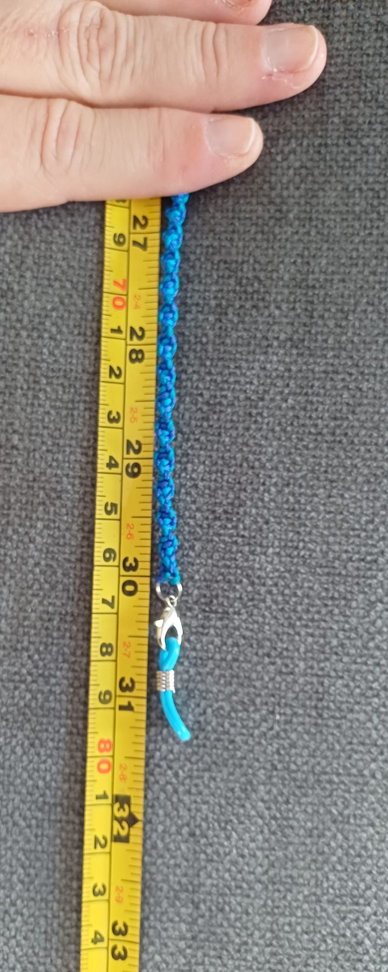 2 In 1 Face Mask Lanyard & Glasses Holder – Turquoise and Blue
