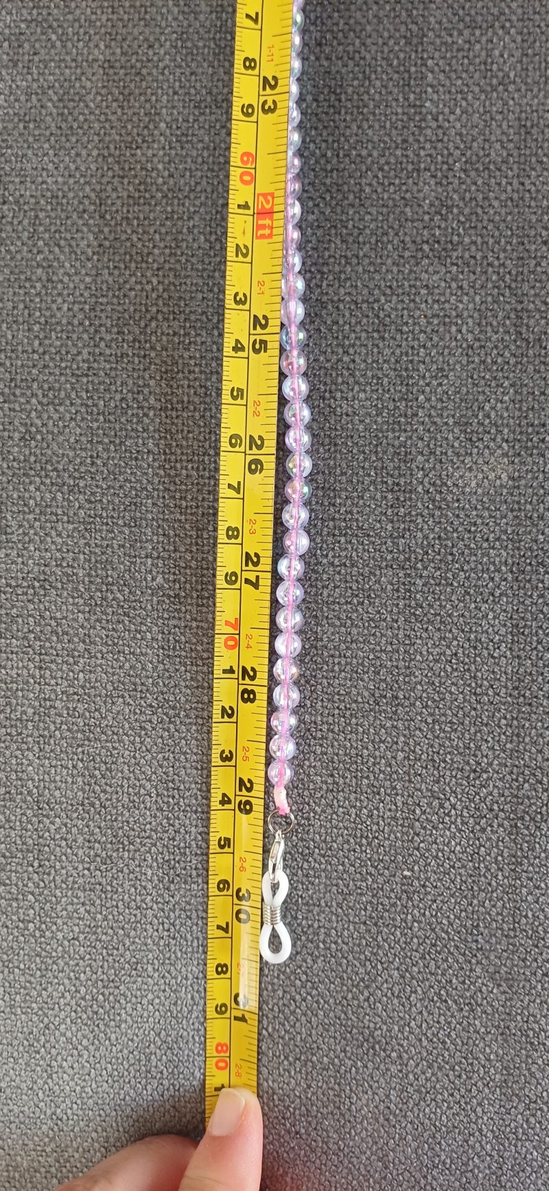 2 In 1 Face Mask Lanyard & Glasses Holder – Lilac Beads