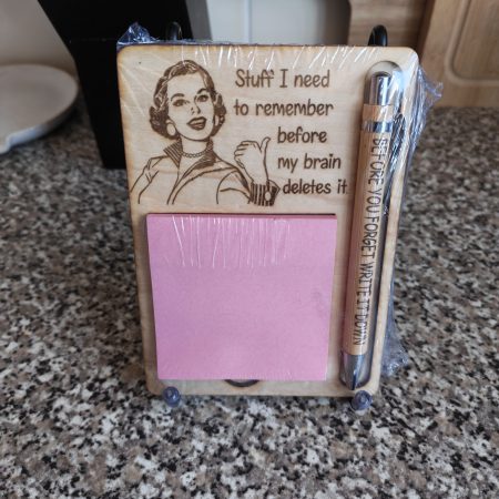 Notepad and pen set , vintage