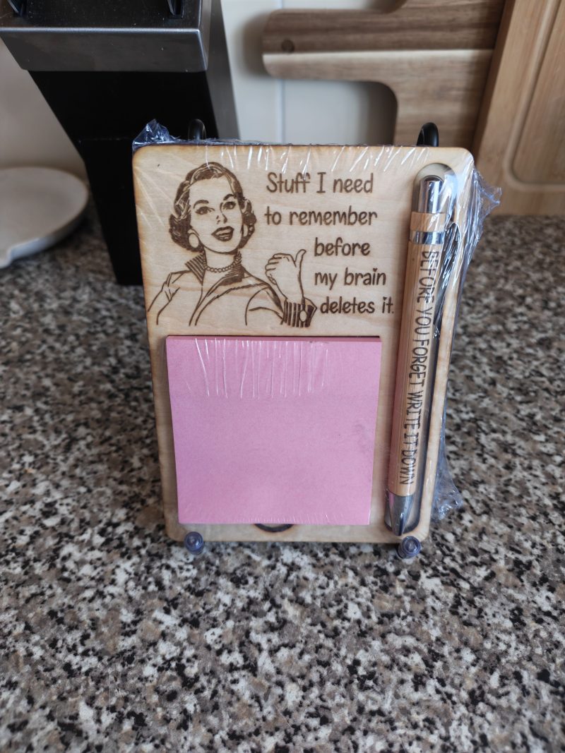 Notepad and pen set , vintage