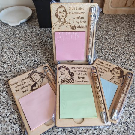 Notepad and pen set , vintage