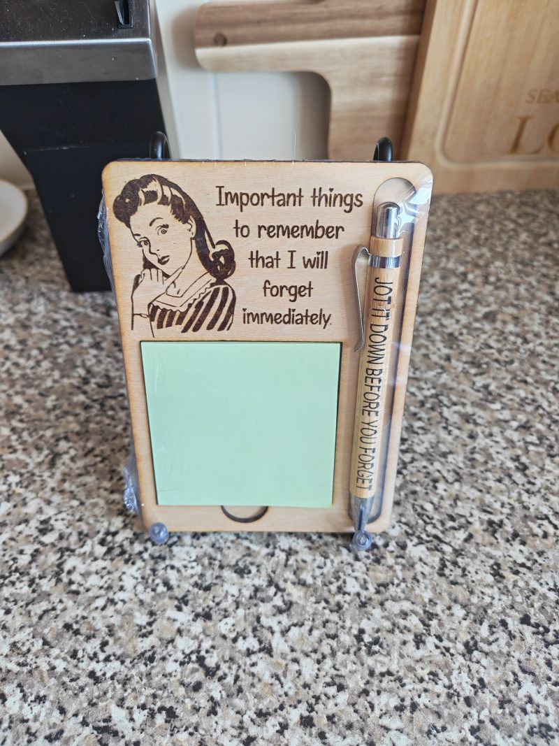 Notepad and pen set , vintage