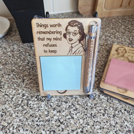 Notepad and pen set , vintage